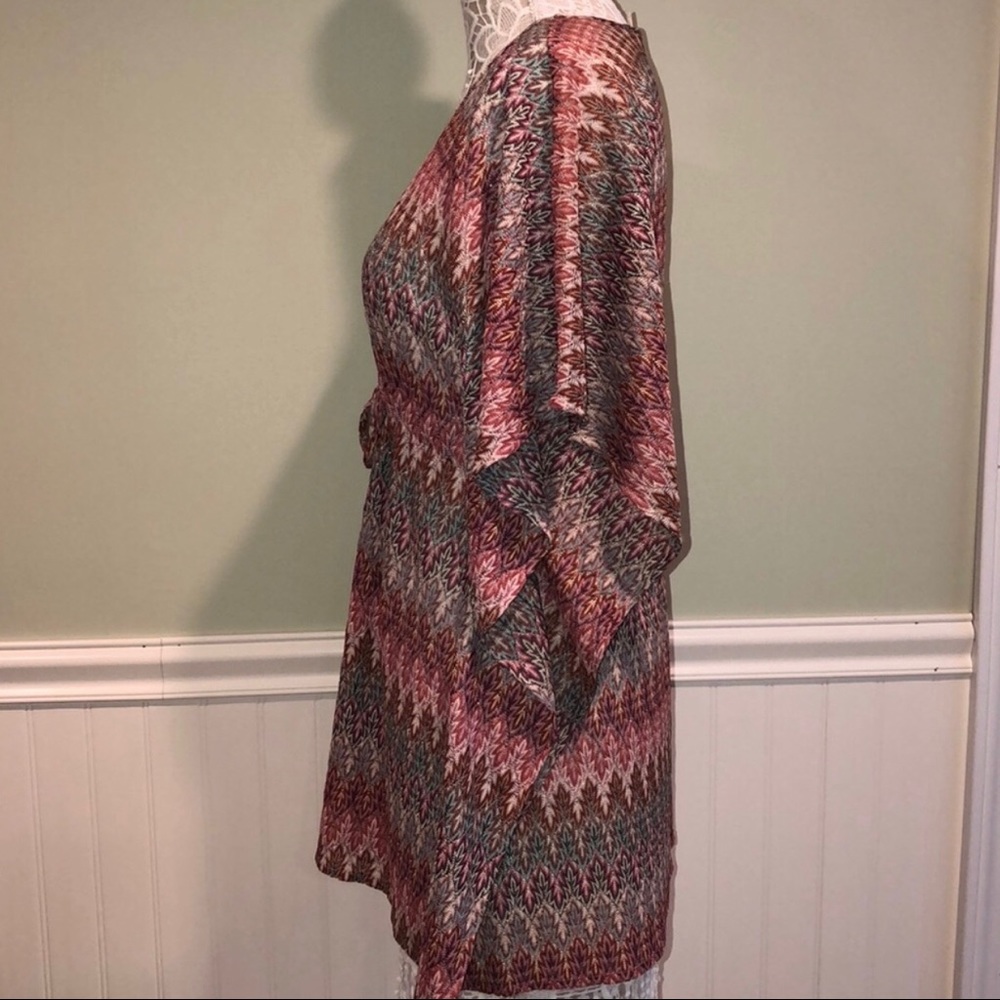 Moon & Meadow Boho Chic Drawstring Tunic Top - image 4